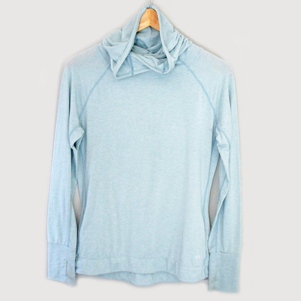 GAP GapFit Breathe Pullover Hoodie Light Blue EUC